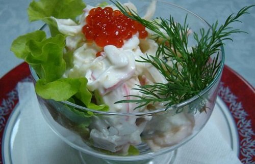 Вкусный морской салат