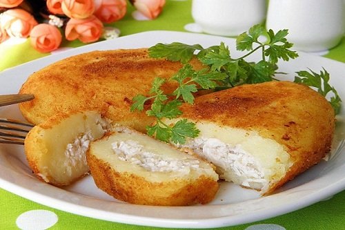 Зразы из картофеля с сыром 