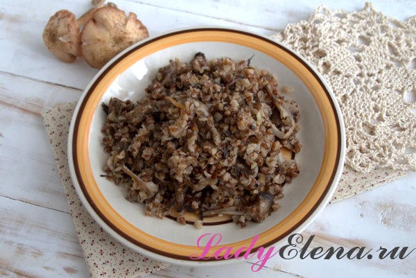 Фото рецепт гречка с грибами и луком