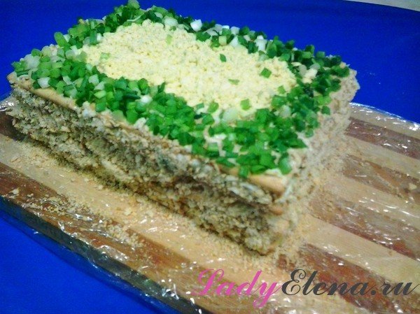Закусочный торт Наполеон фото рецепт