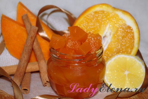 Варенье из тыквы с апельсином фото рецепт