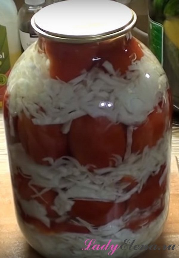 Капуста с помидорами фото-рецепт
