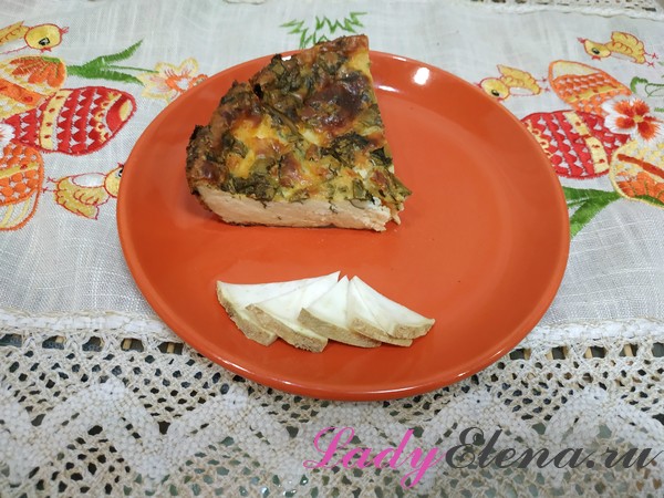 Пирог с творогом и шпинатом фото-рецепт