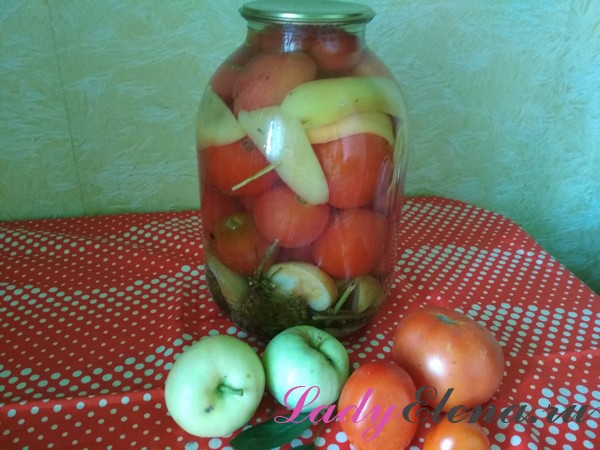 Помидоры с яблоками фото-рецепт