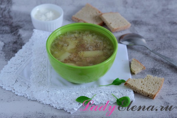 Грибной суп рецепт с фото